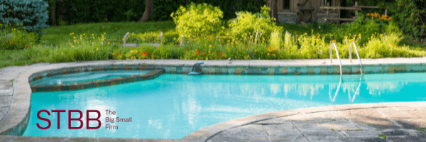 garden and pool and the current water restrictions