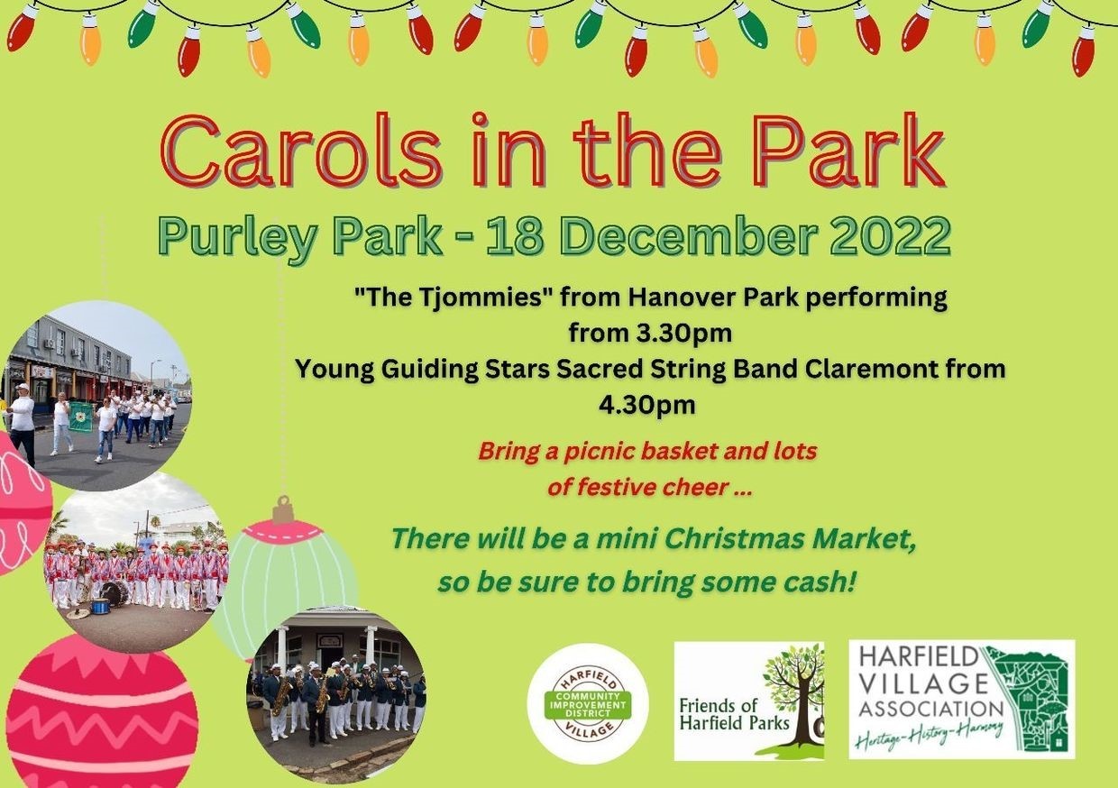 CAROLS IN THE PARK Harfield Village Online