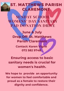 St. Matthews Parish Sanitary Pad Drive